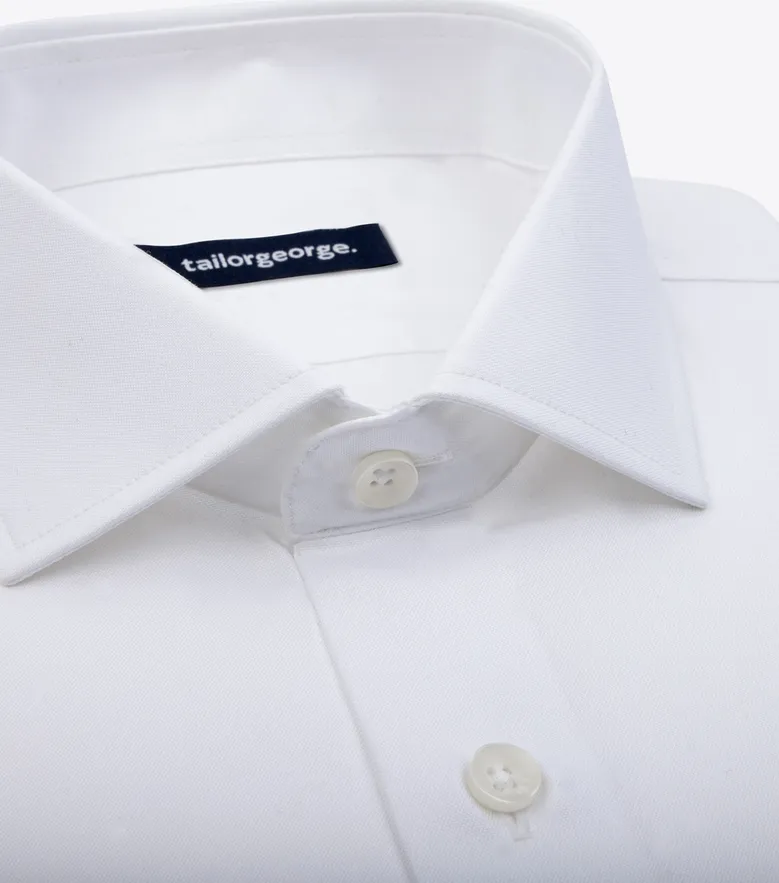 Camicia bianca in popeline facile da stirare