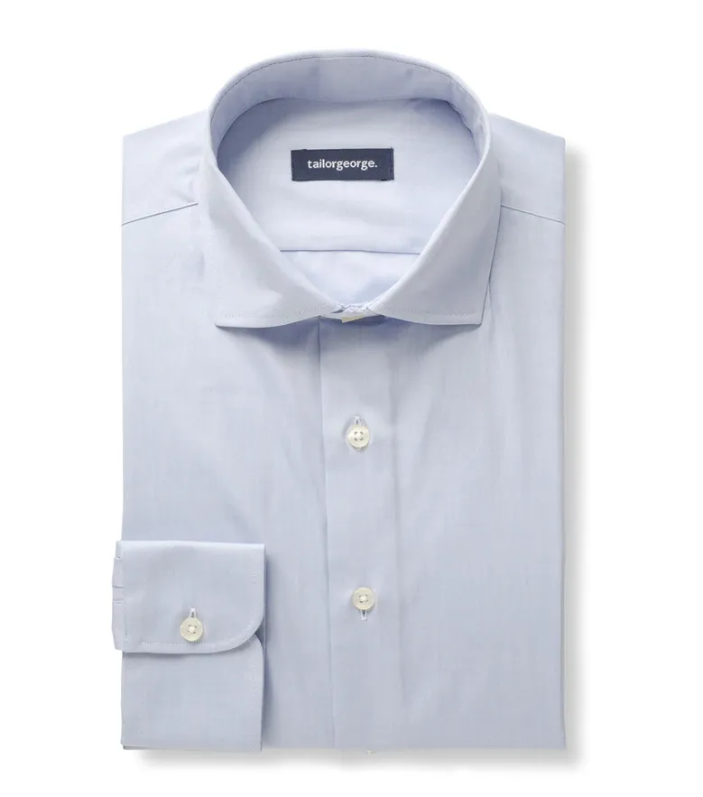 Camicia bianca in popeline facile da stirare