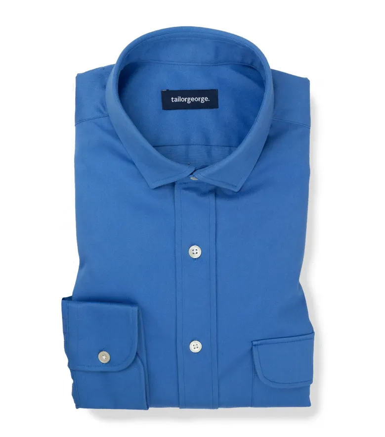 Camicia bianca in popeline facile da stirare