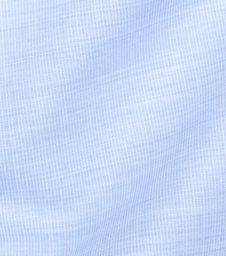Chemise en fil-à-fil uni bleu ciel facile à repasser