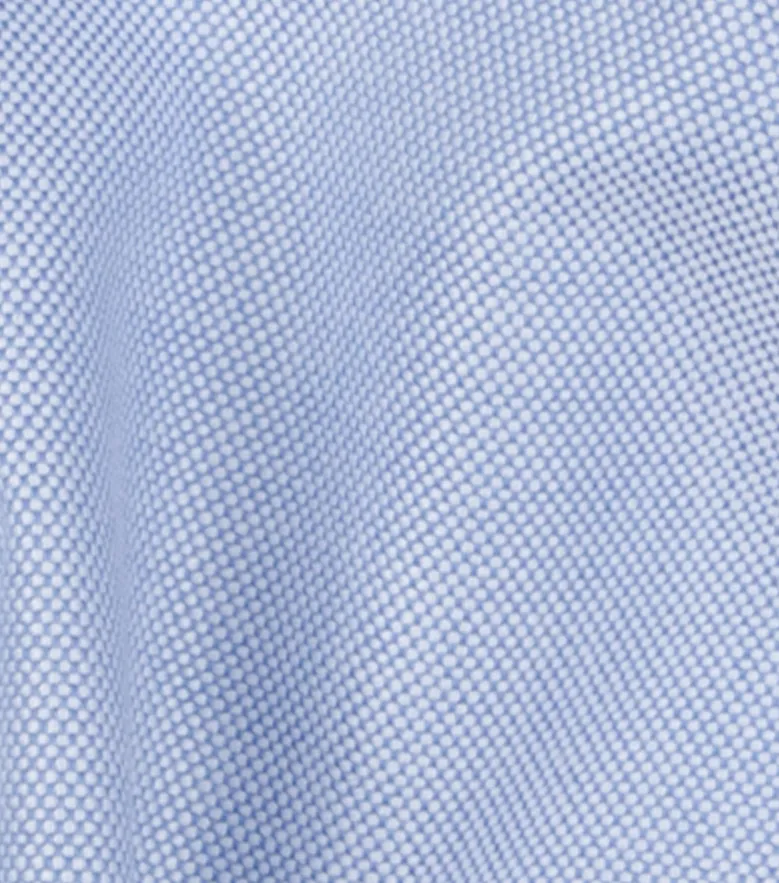 Chemise en Oxford américain épais uni bleu clair