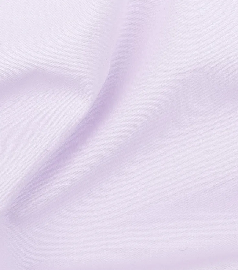 Chemise en popeline uni violet