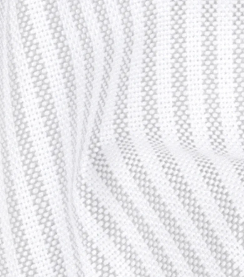 Chemise en Oxford américain épais à rayures gris clair