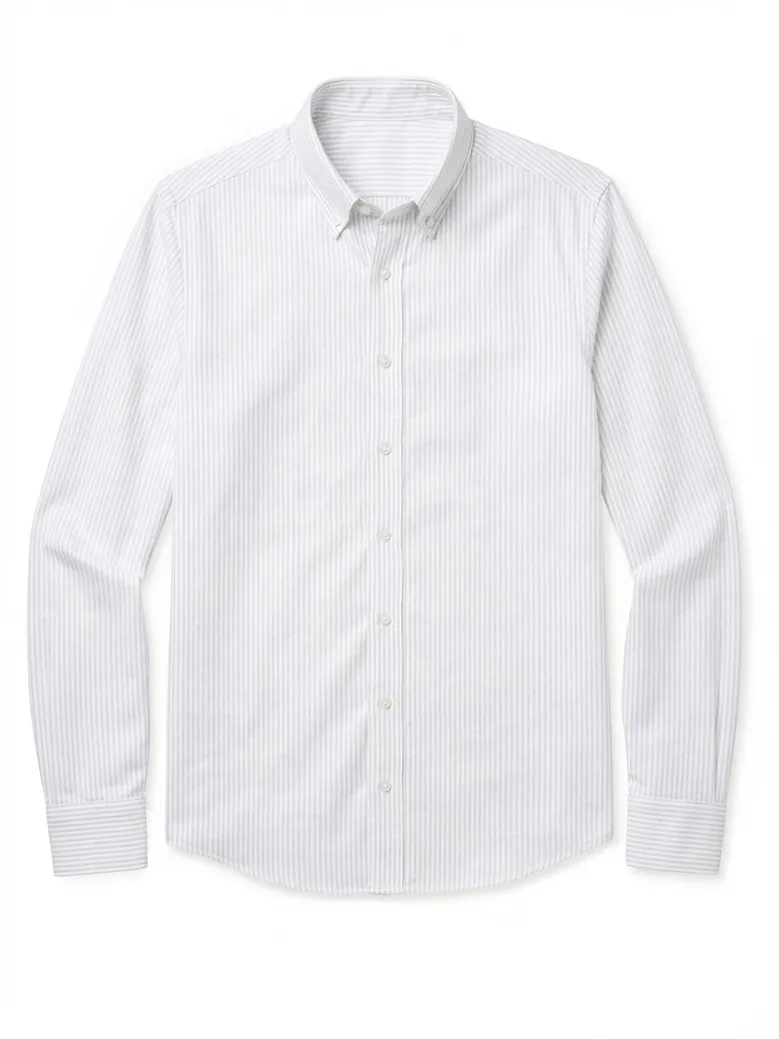 Camicia bianca in popeline facile da stirare