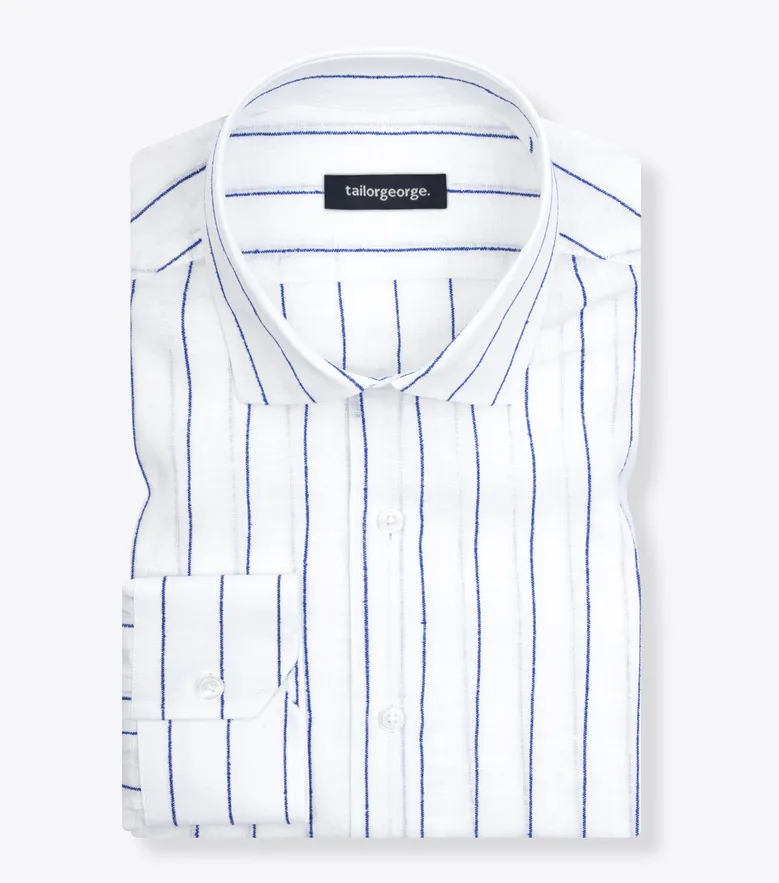Camicia bianca in popeline facile da stirare