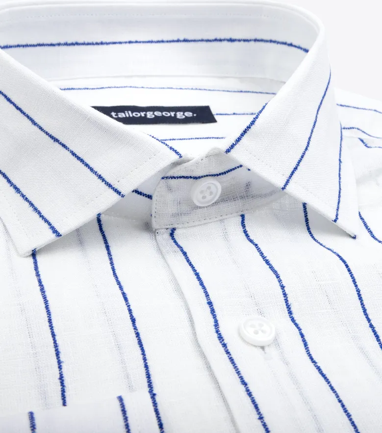 Camicia bianca in popeline facile da stirare
