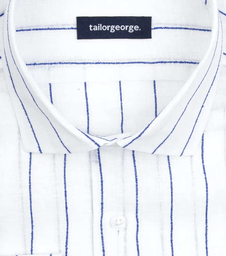 Camicia bianca in popeline facile da stirare