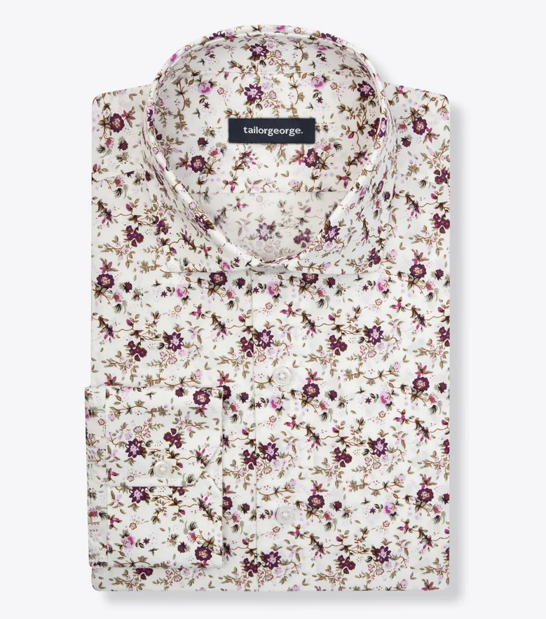 Camicia bianca in popeline facile da stirare