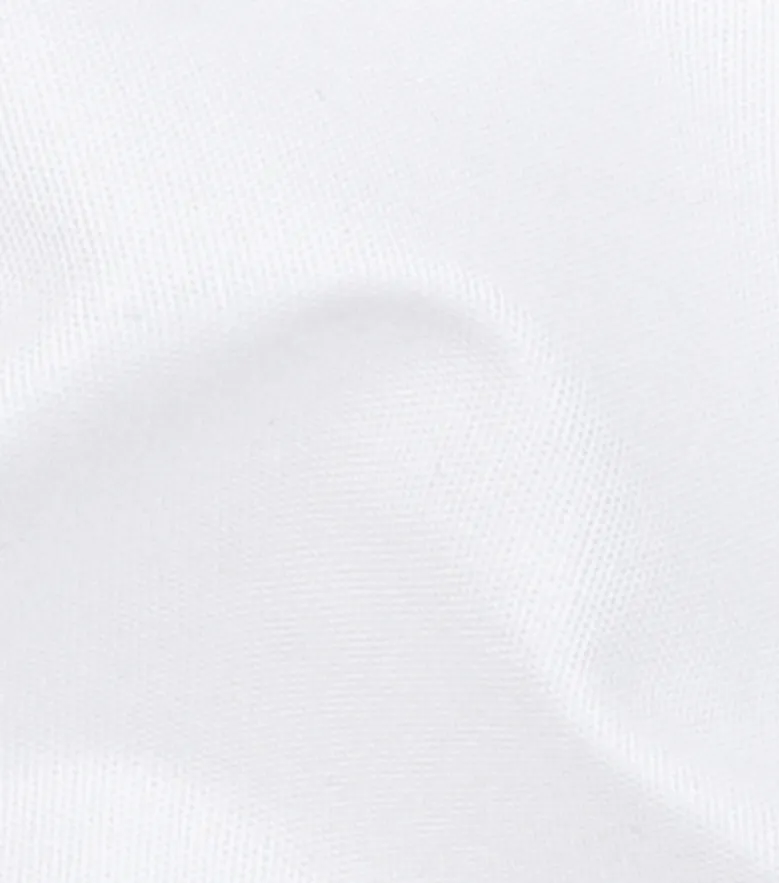 Chemise en popeline stretch uni blanc