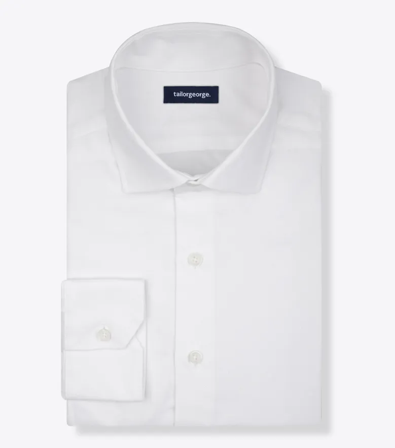 Camicia bianca in popeline facile da stirare