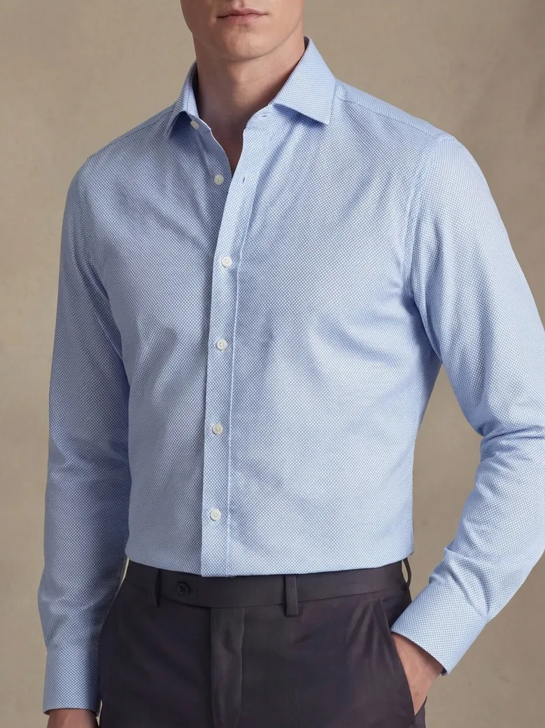 Chemise en Oxford Royal bleu ciel