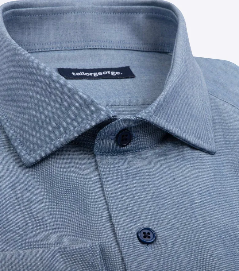 Camicia bianca in popeline facile da stirare