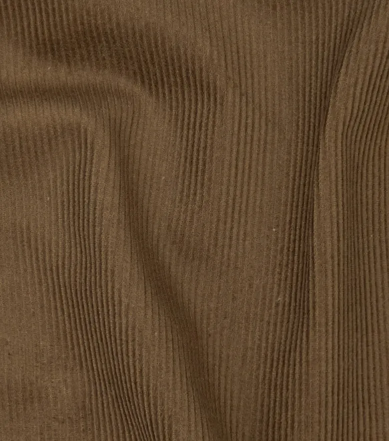Chemise en velours côtelé épais marron châtaigne