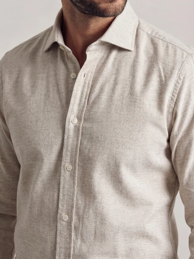Camicia bianca in popeline facile da stirare