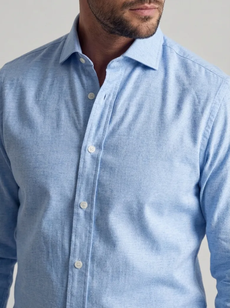 Camicia bianca in popeline facile da stirare