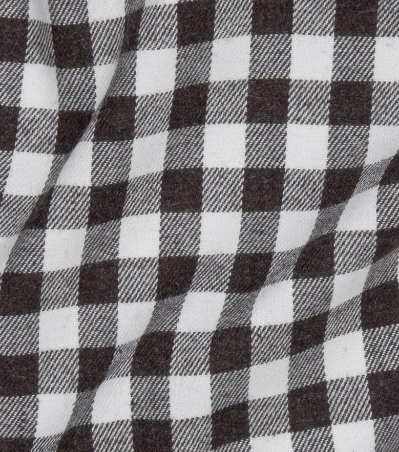Chemise en flanelle à carreaux marron