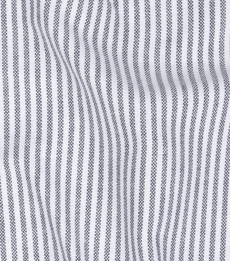 Chemise en Oxford à rayures gris