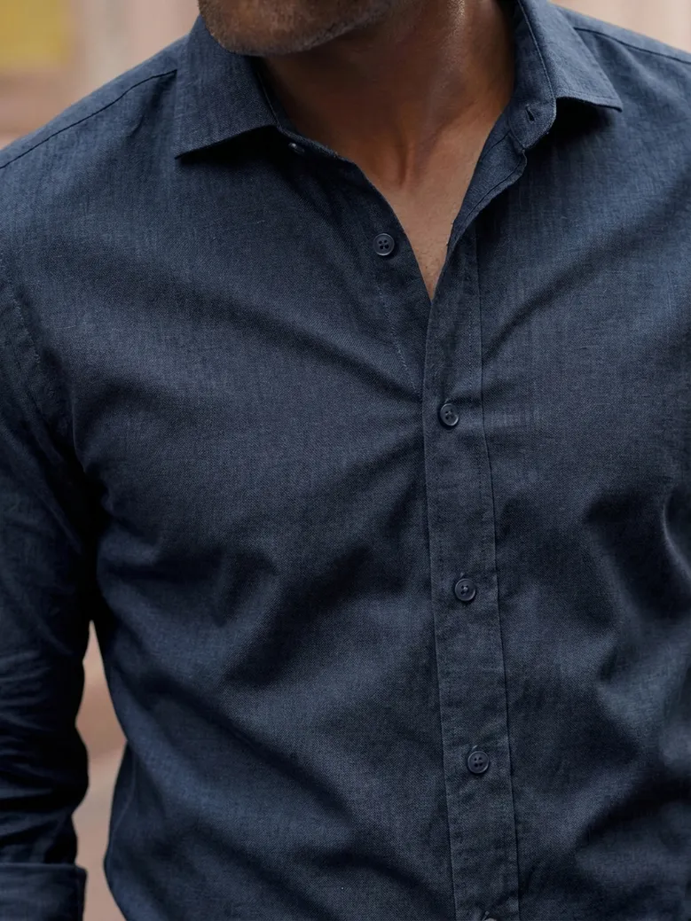 Camicia bianca in popeline facile da stirare