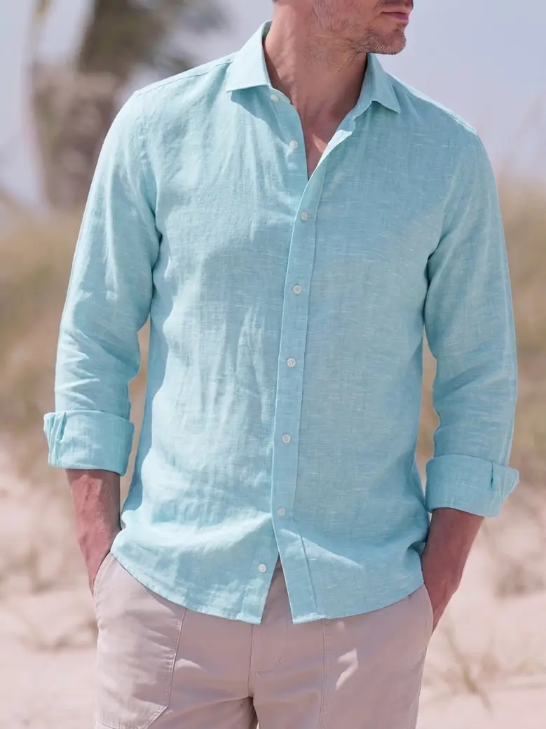 Camicia bianca in popeline facile da stirare