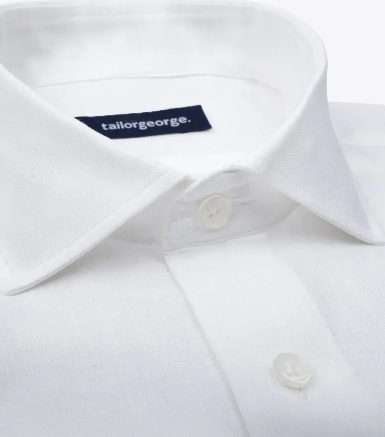 Chemise en Lin uni blanc