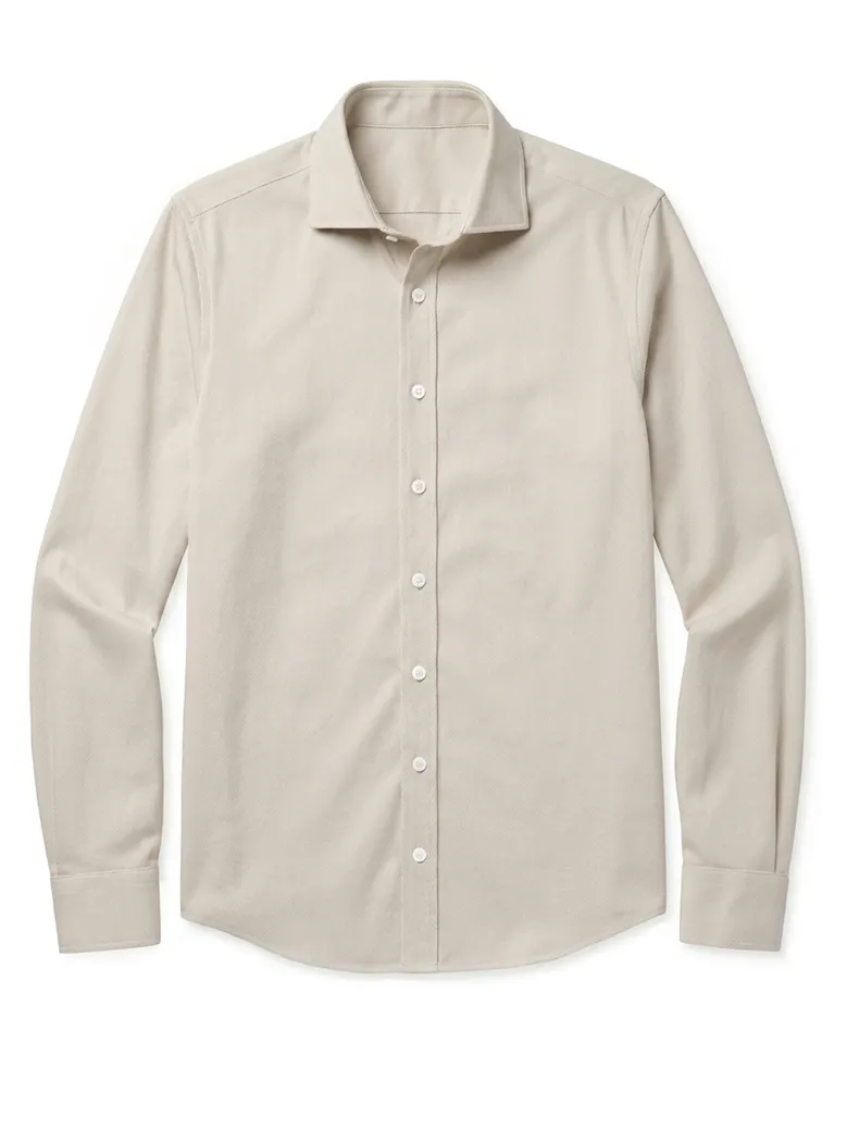 Camicia bianca in popeline facile da stirare