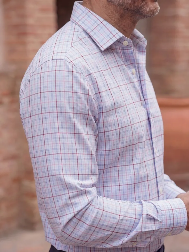 Camicia bianca in popeline facile da stirare